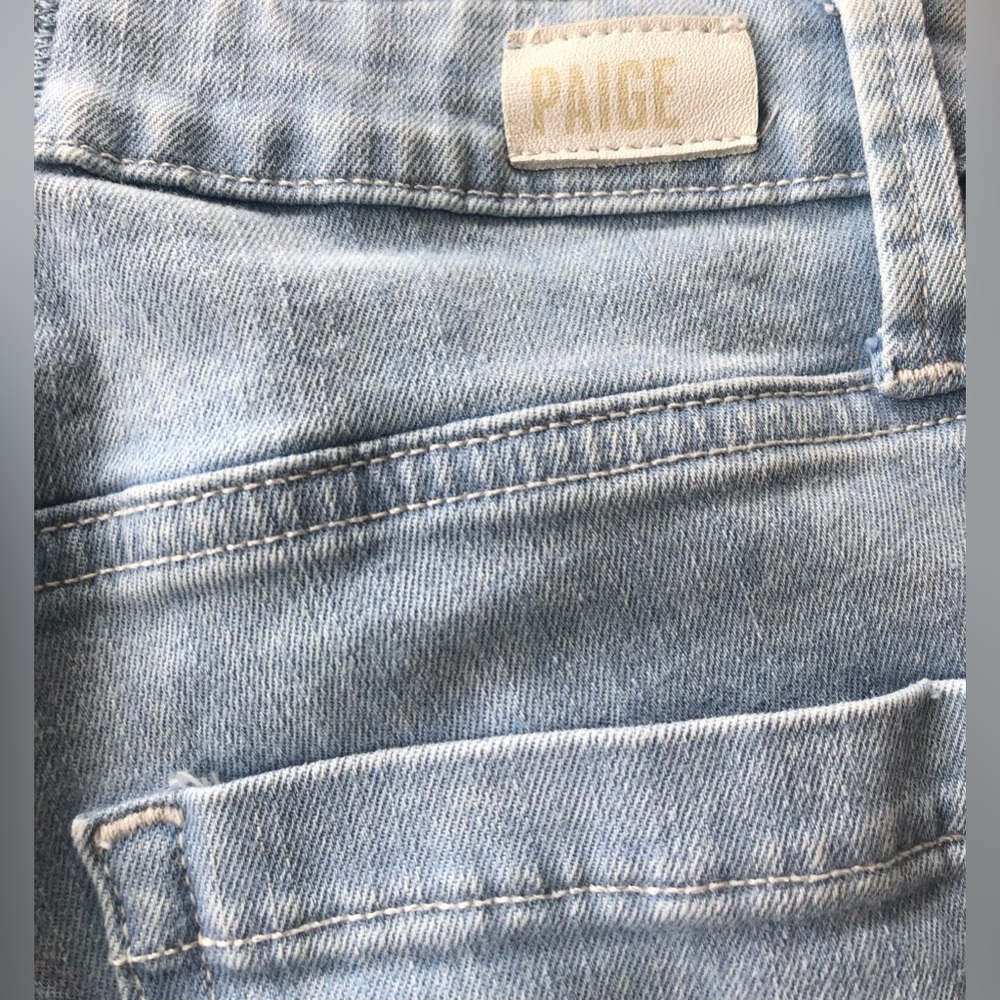 PAIGE - Genesee Crop Jeans Light Wash Hannah + Size 24 - Picture 12 of 14
